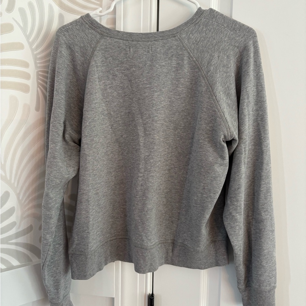 Madewell Heather Gray Crewneck Top - Picture 2 of 4